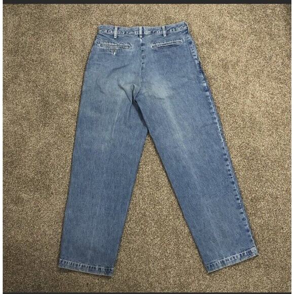 Vintage Abercrombie and Fitch Straight Leg Jeans Size 30 100% Cotton Button Fly - Picture 6 of 6